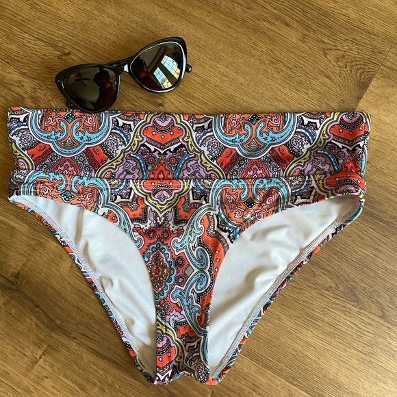 Victoria’s Secret Print Wide Band Bikini Bottom S… - Picture 1 of 6
